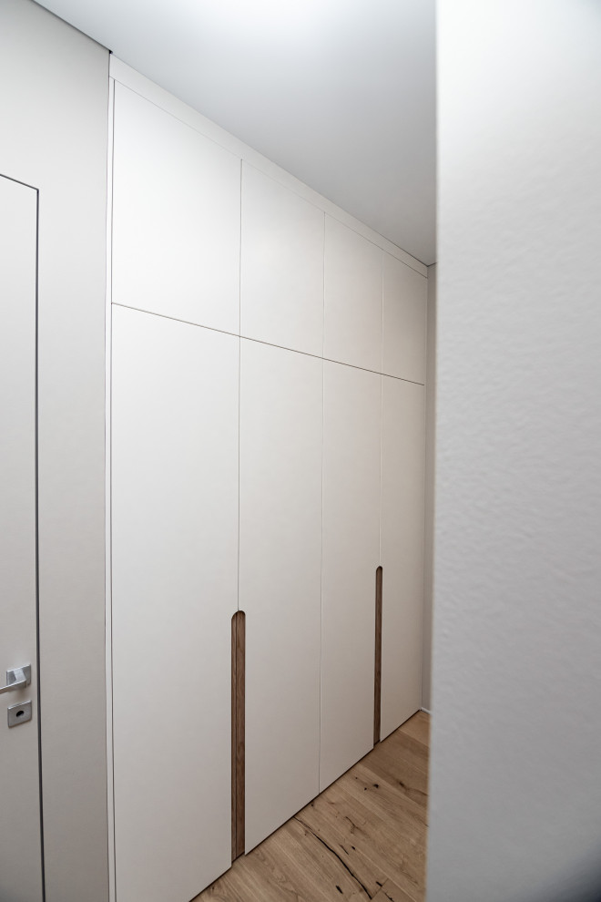 Гардероб и шкаф в прихожую в минималистичном стиле