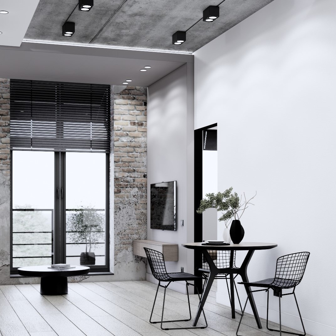 "Мужской характер" современная квартира под сдачу в ЖК "Рыбная деревня"