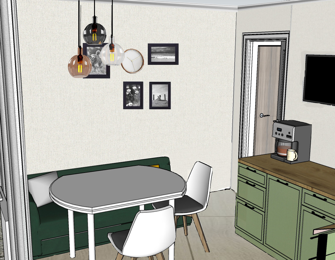 Однокомнатная квартира с оригинальной планировкой для молодой девушки