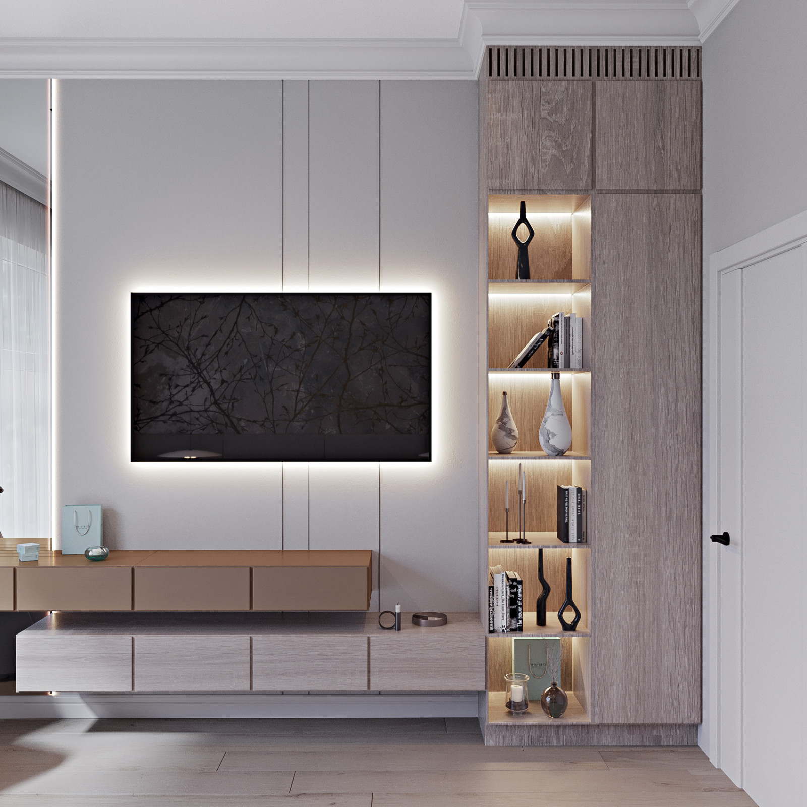 Дизайн проект спальни ул. Городовикова г. Воронеж