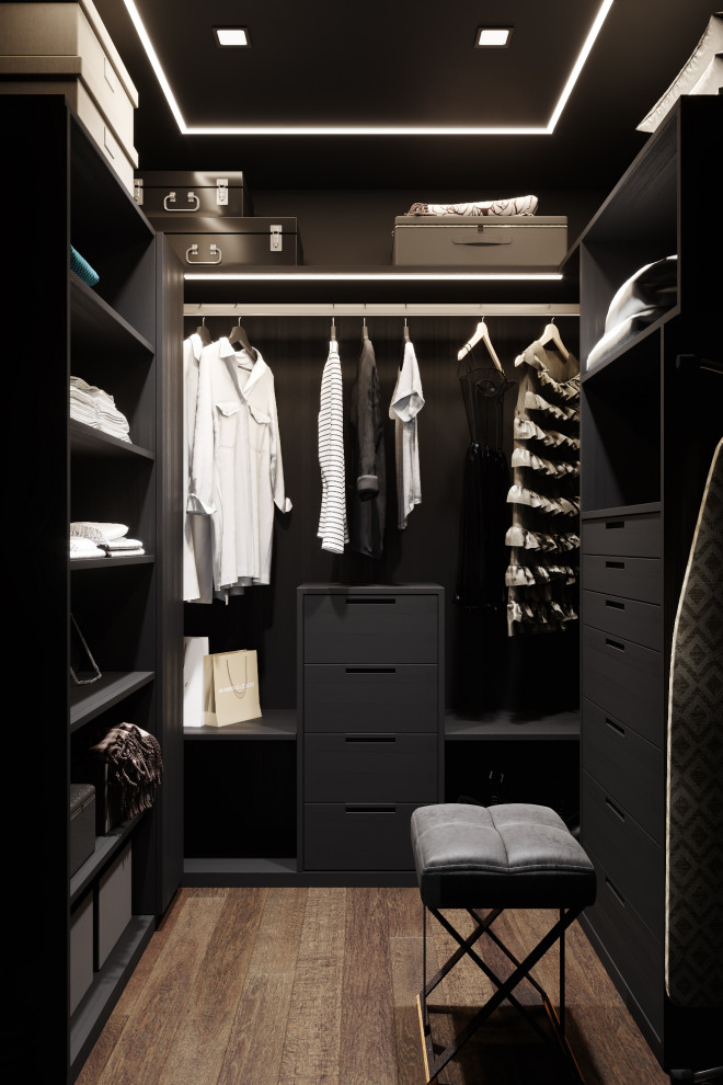 Квартира в черных тонах