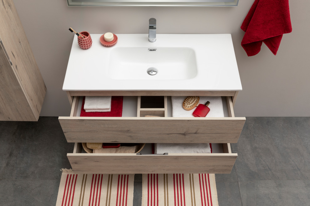 Обложка проекта: Тумба для ванной комнаты под накладную раковину