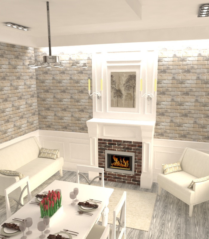 Дизайн интерьера 3д-визуализация