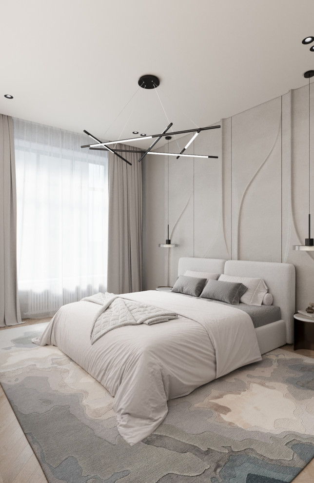 Современный минимализм спальня 2