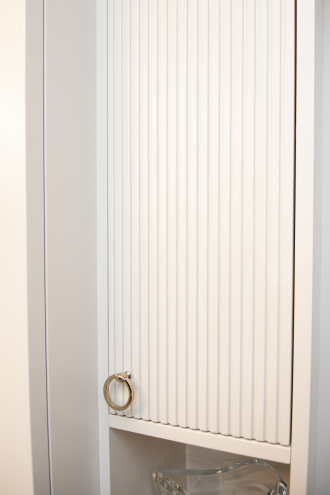 Стеллаж в гостиную для оформления ТВ-зоны