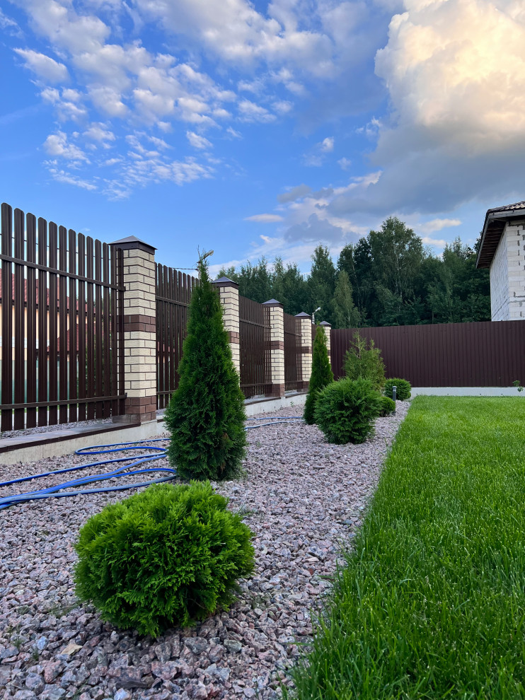 Ландшафтный дизайн территории частного владения в КП "Земляничная поляна"