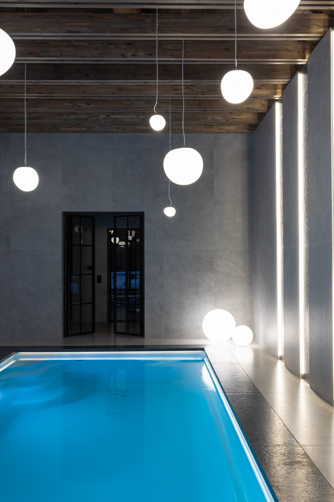 Реализованный проект банного комплекса на территории частного дома