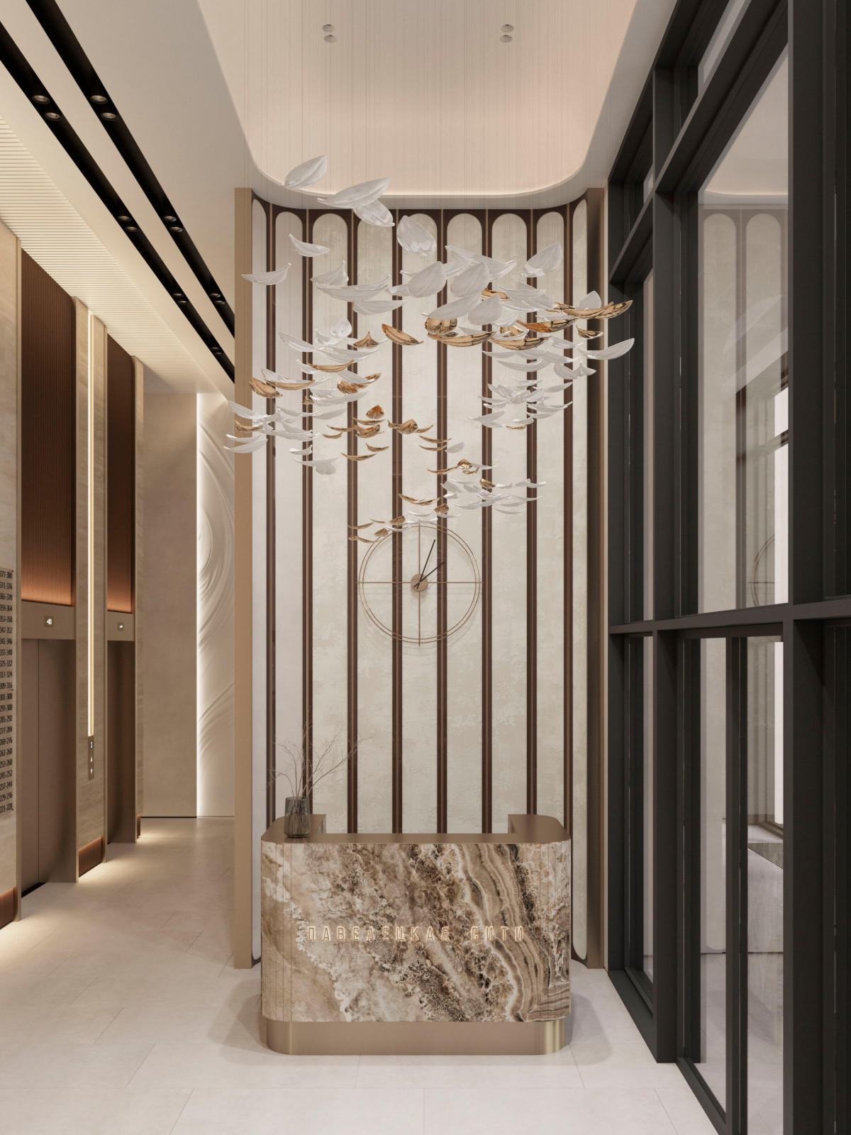 Общественные зоны жилого комплекса "Павелецкая сити"