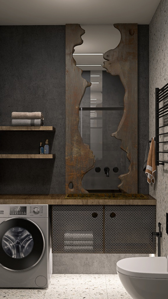 Однокомнатная квартира в стиле Industrial для режиссера с большим псом