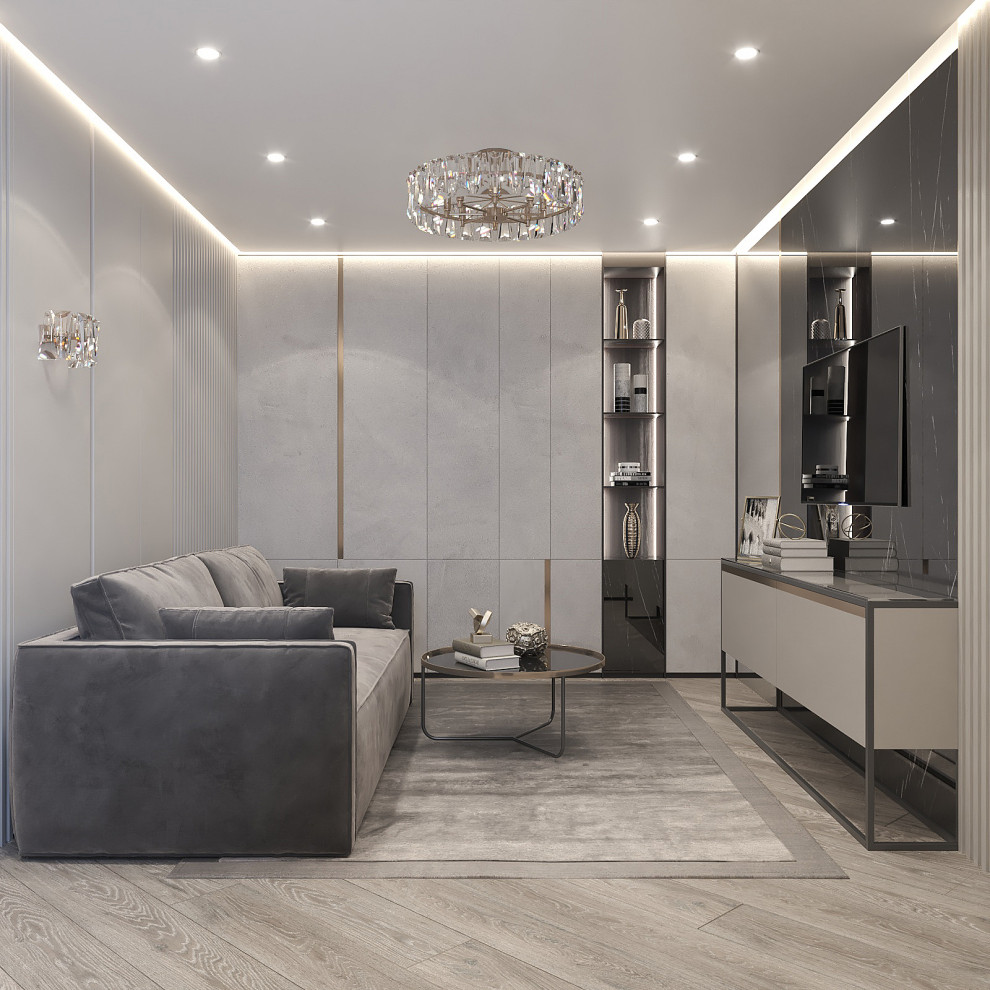 Дизайн интерьера "Гостиная в смарт двушке"