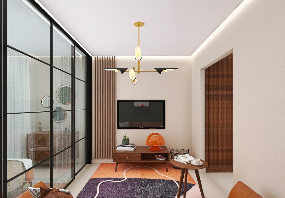 Однокомнатная квартира в стиле Midchentury