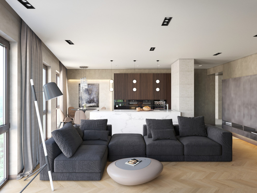 Обложка проекта: Гостиная в ЖК Сокол г. Сочи