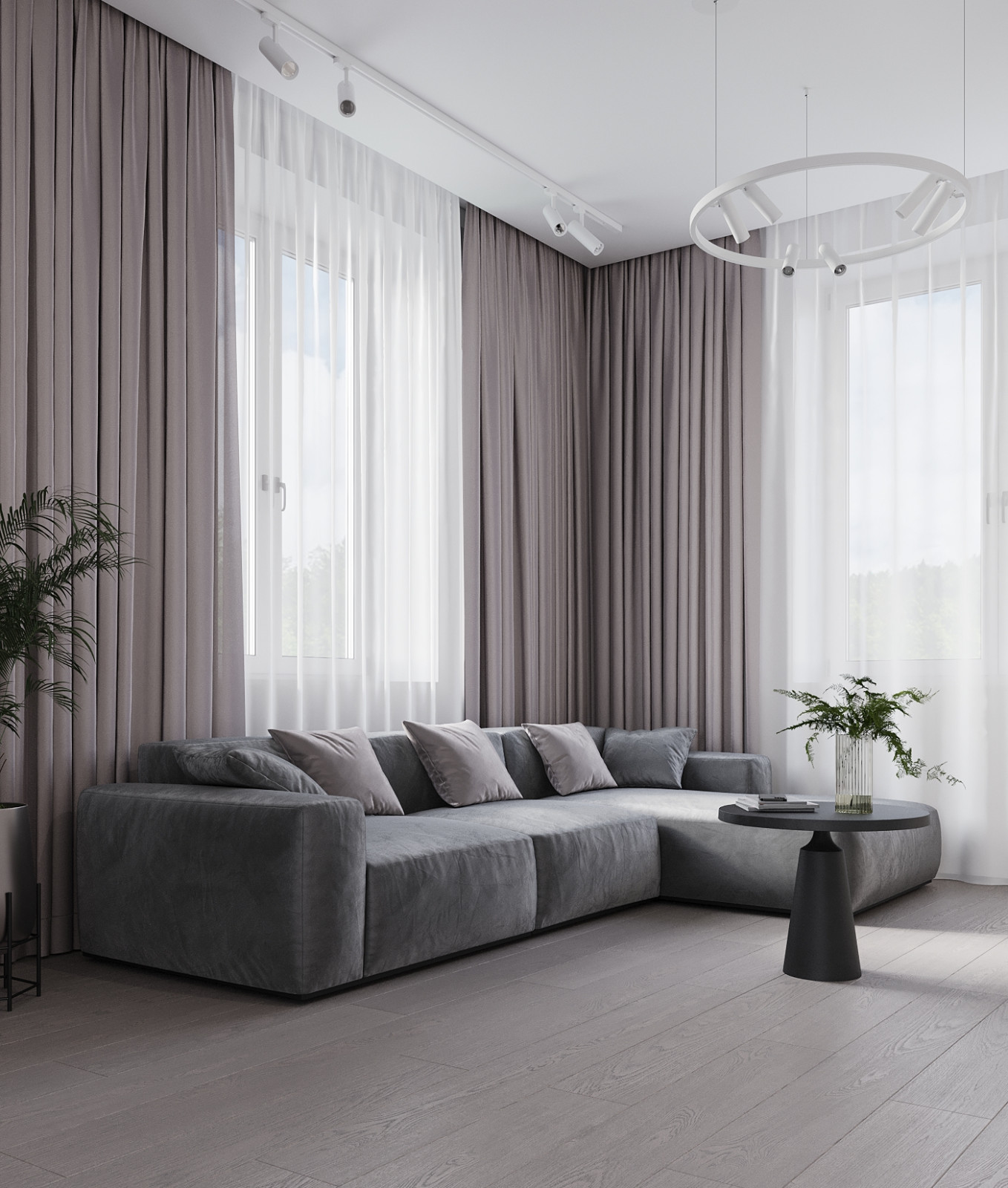 Коттедж с брутальными элементами