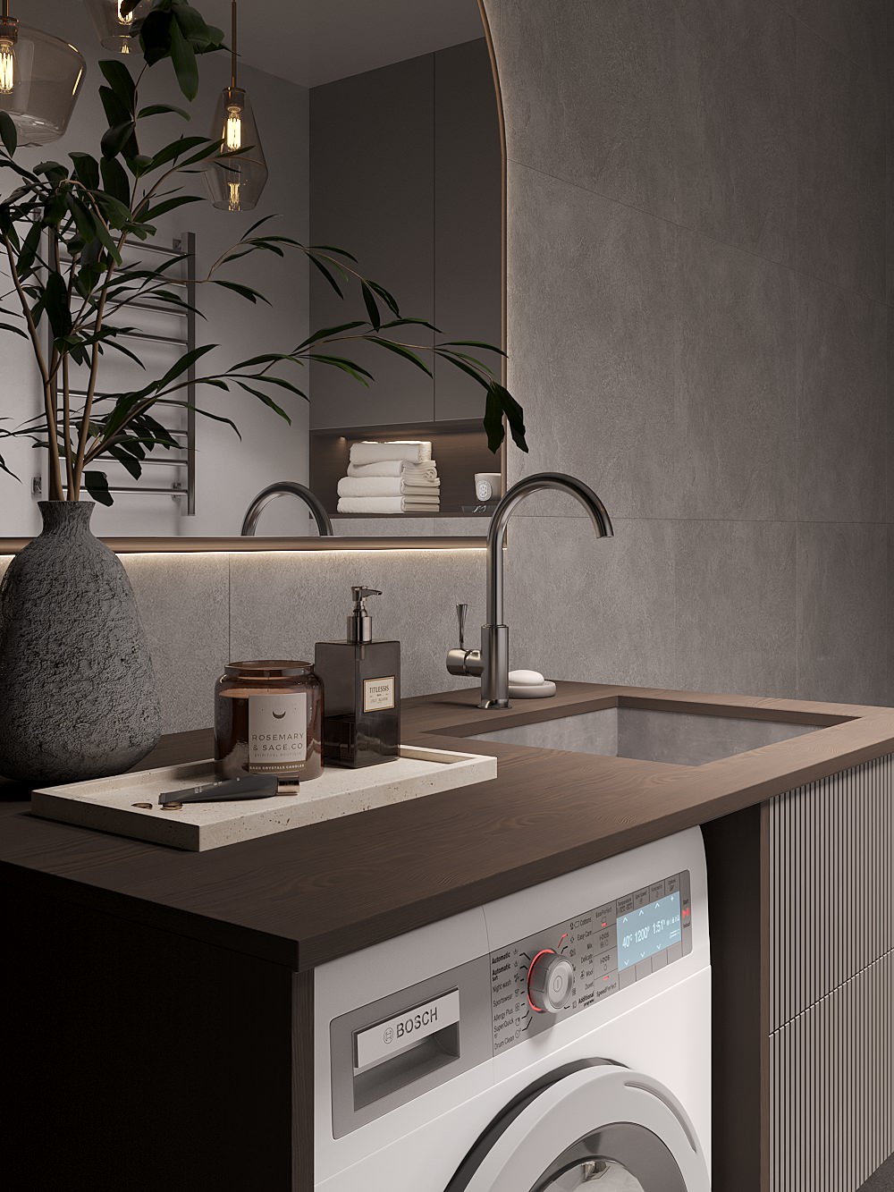 Обложка проекта: Санузел в современном стиле