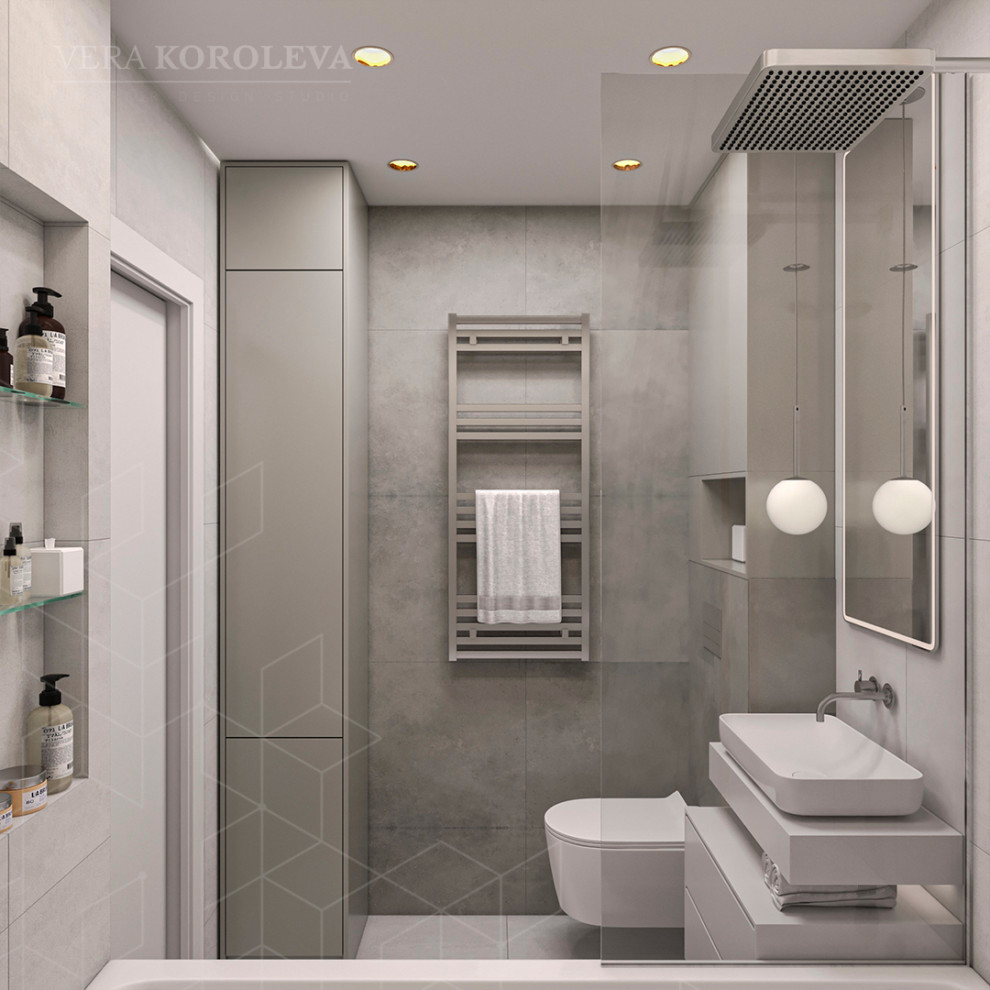 Дизайн-проект двухкомнатной квартиры с золотыми акцентами в ЖК "Q-Мир"