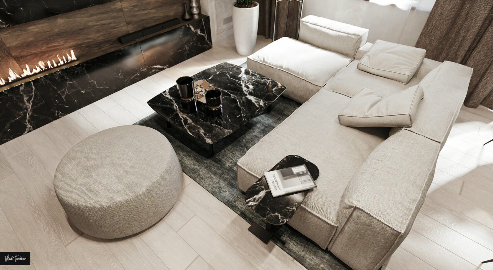 Квартира в современном стиле. ЖК На Московской.