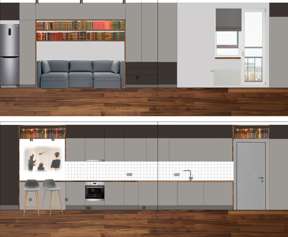 Квартира - студия .