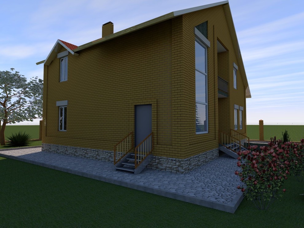 2-х этажный жилой дом с подвалом