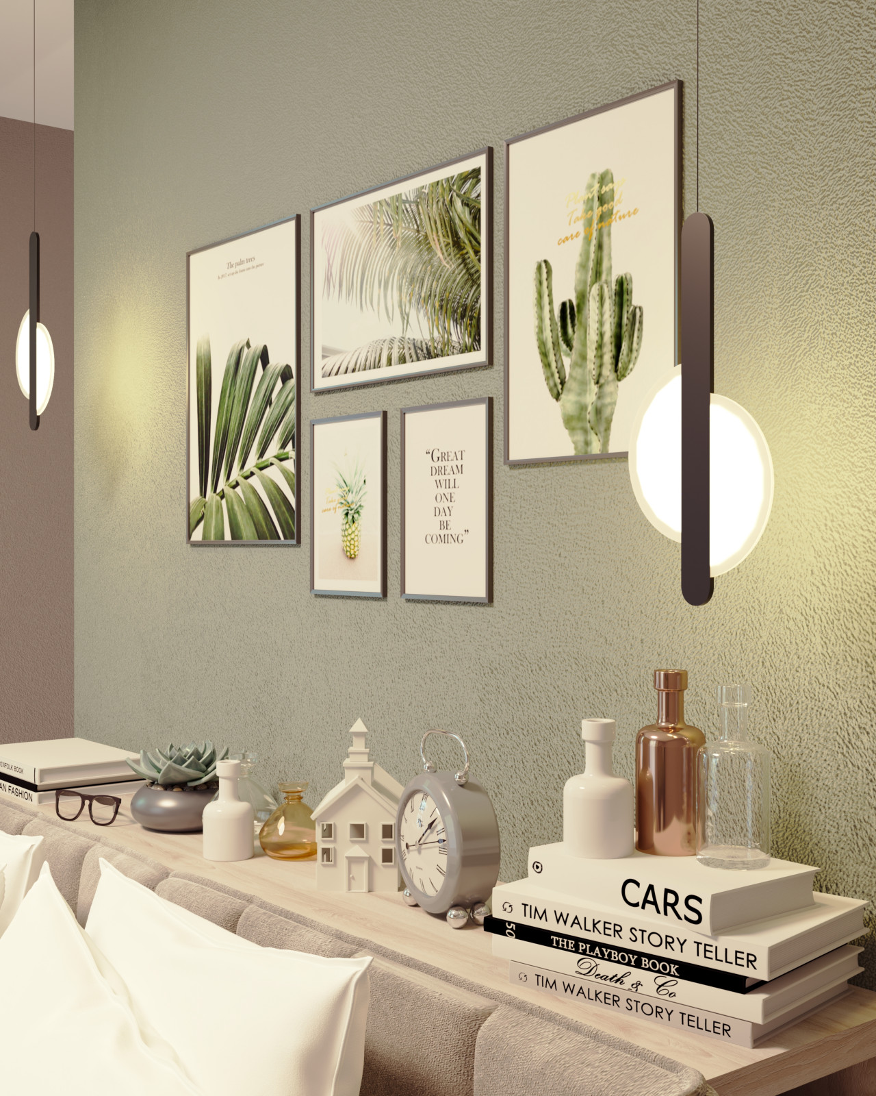 Обложка проекта: Спальная с зоной ТВ