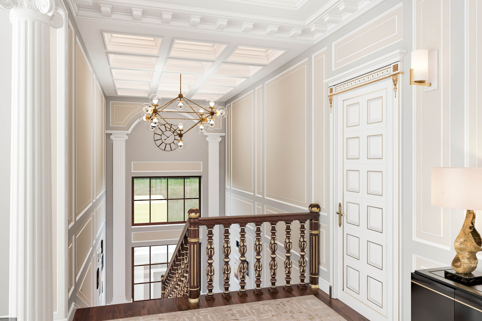 Elegant and modern entrance hall