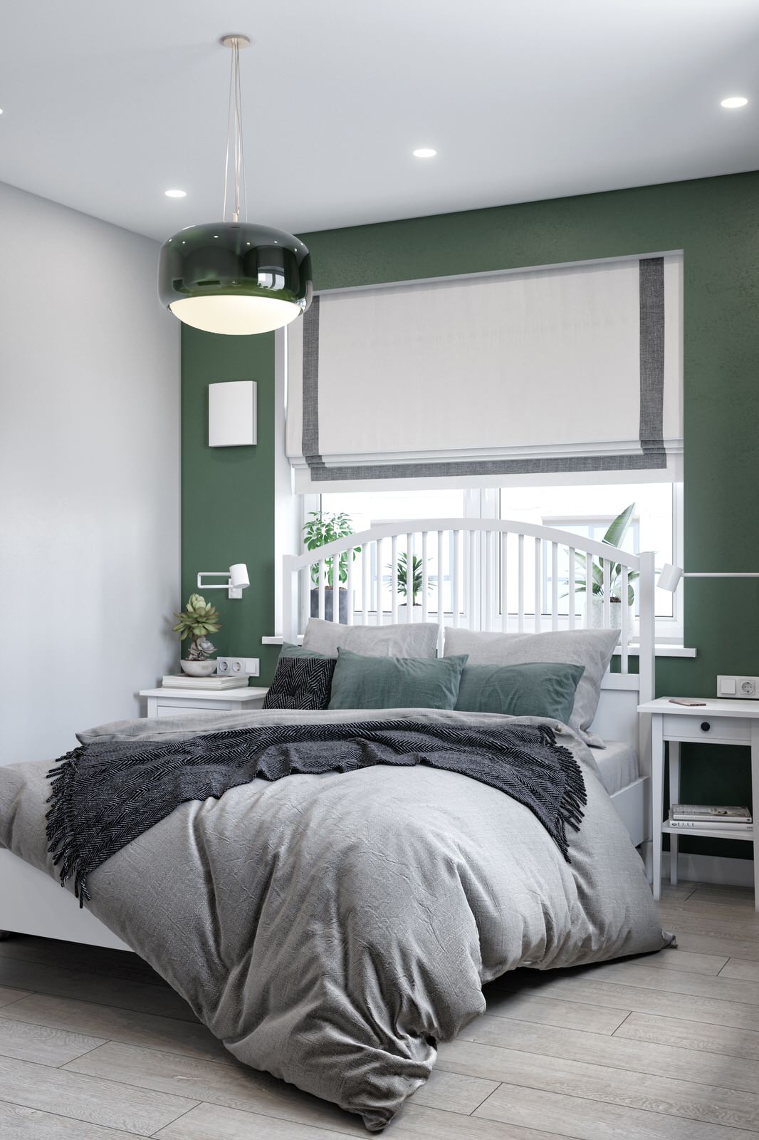 Дизайн квартиры в современном стиле. Цветные акценты и библиотека в 90 м. кв.