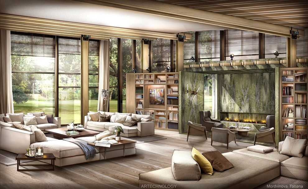 Обложка проекта: 2DВизуализация гостиной (архитектурная мастерская Artechnology)