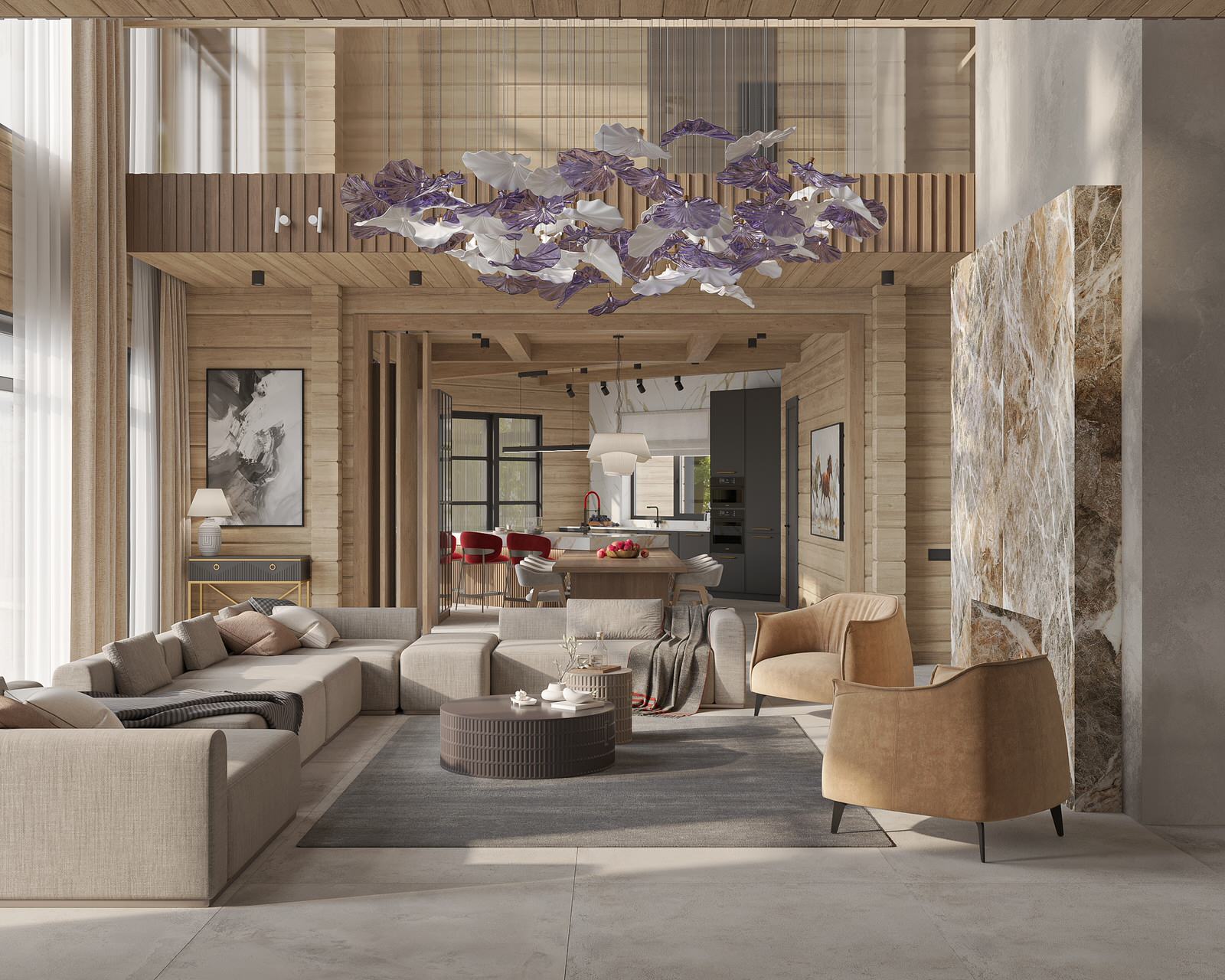 Загородный дом из клееного бруса