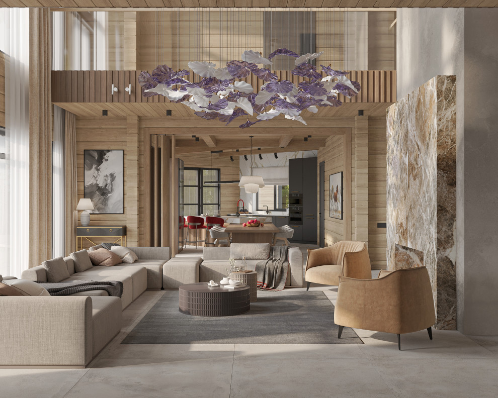 Загородный дом из клееного бруса