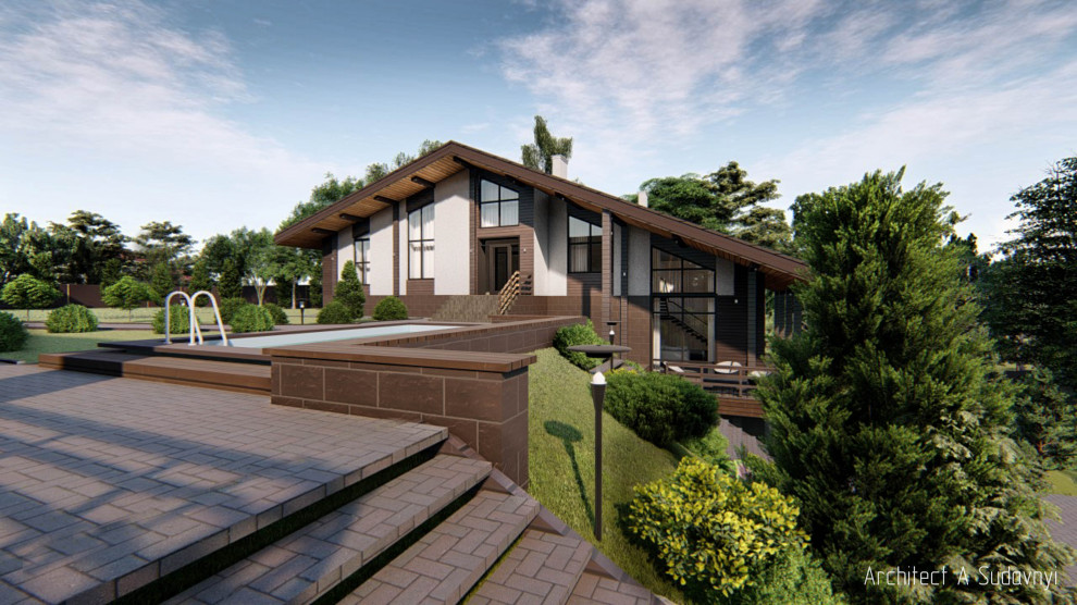 Архитектурные проекты коттеджей, ландшафтный дизайн