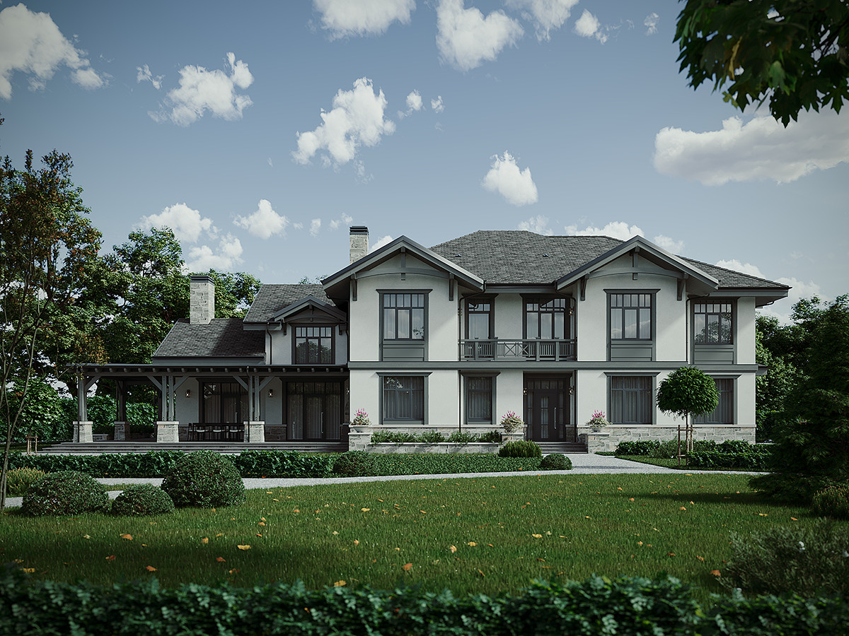 Обложка проекта: Шале в КП "Ильинский ландшафт" г. Москва