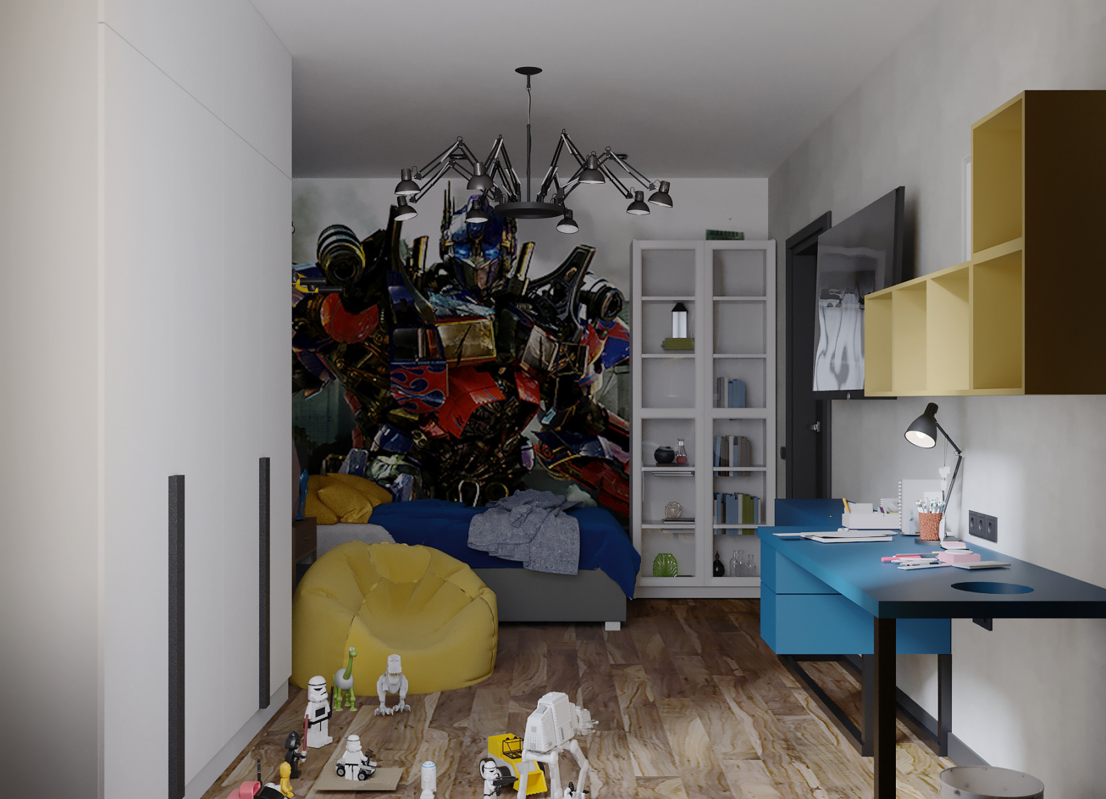 Проект с черными ванными комнатами