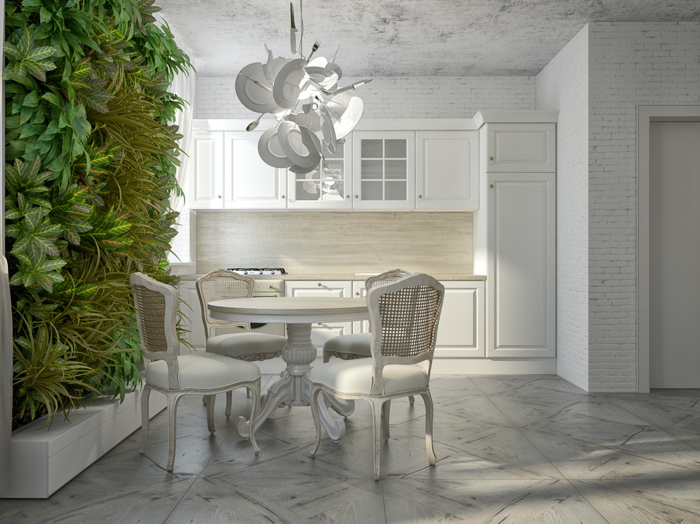 Обложка проекта: Проект кухни-столовой в квартире, метро Чистые пруды