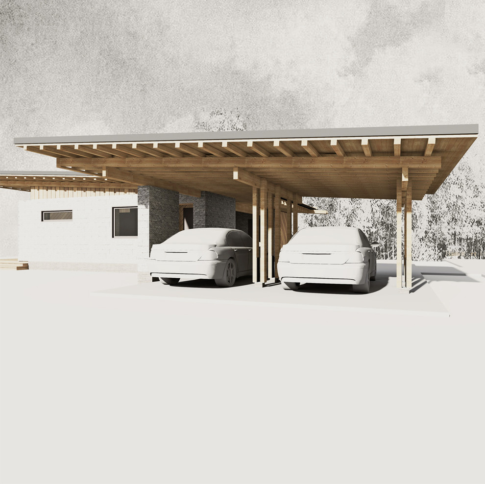 дом охраны со стоянкой