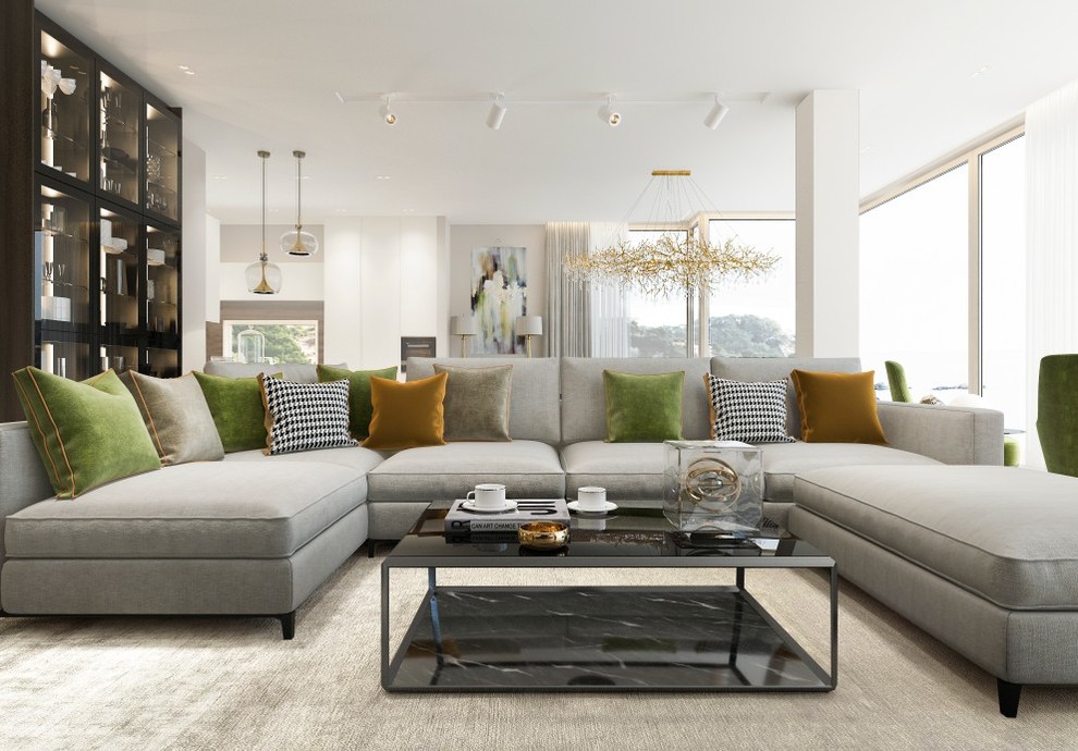 Обложка проекта: Современный интерьер загородного дома