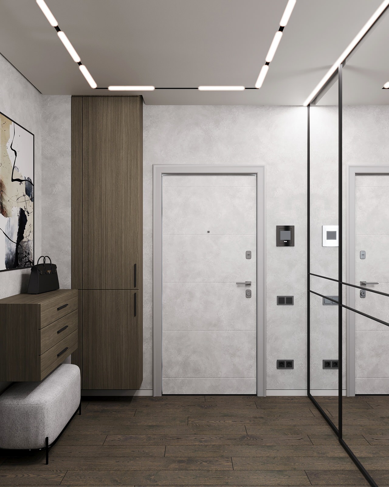 Дизайн интерьера квартиры с открытой террасой в жилом комплексе "Тармо"