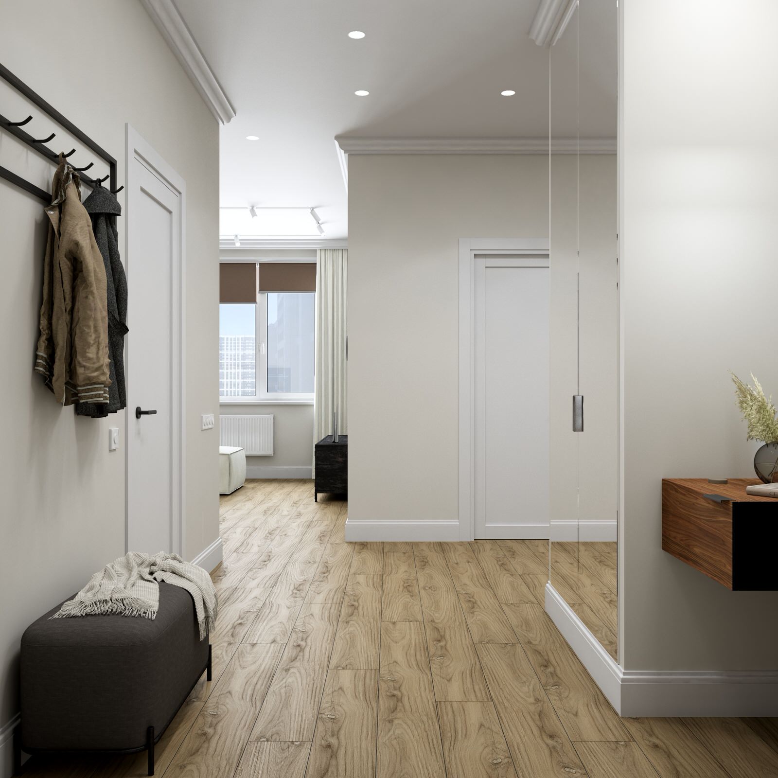 Светлая прихожая