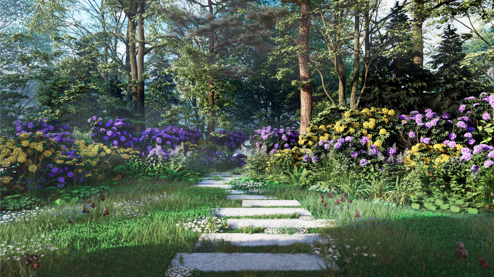 Ландшафтный проект Тайного сада в Верхнем парке