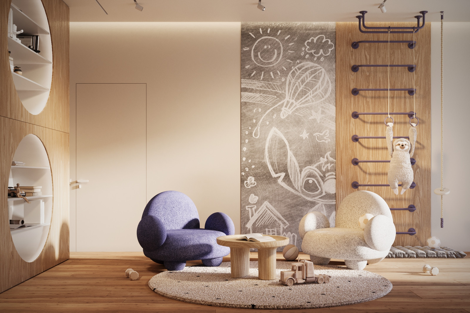 Дизайн интерьера загородного дома в Смоленской области площадью 478м2