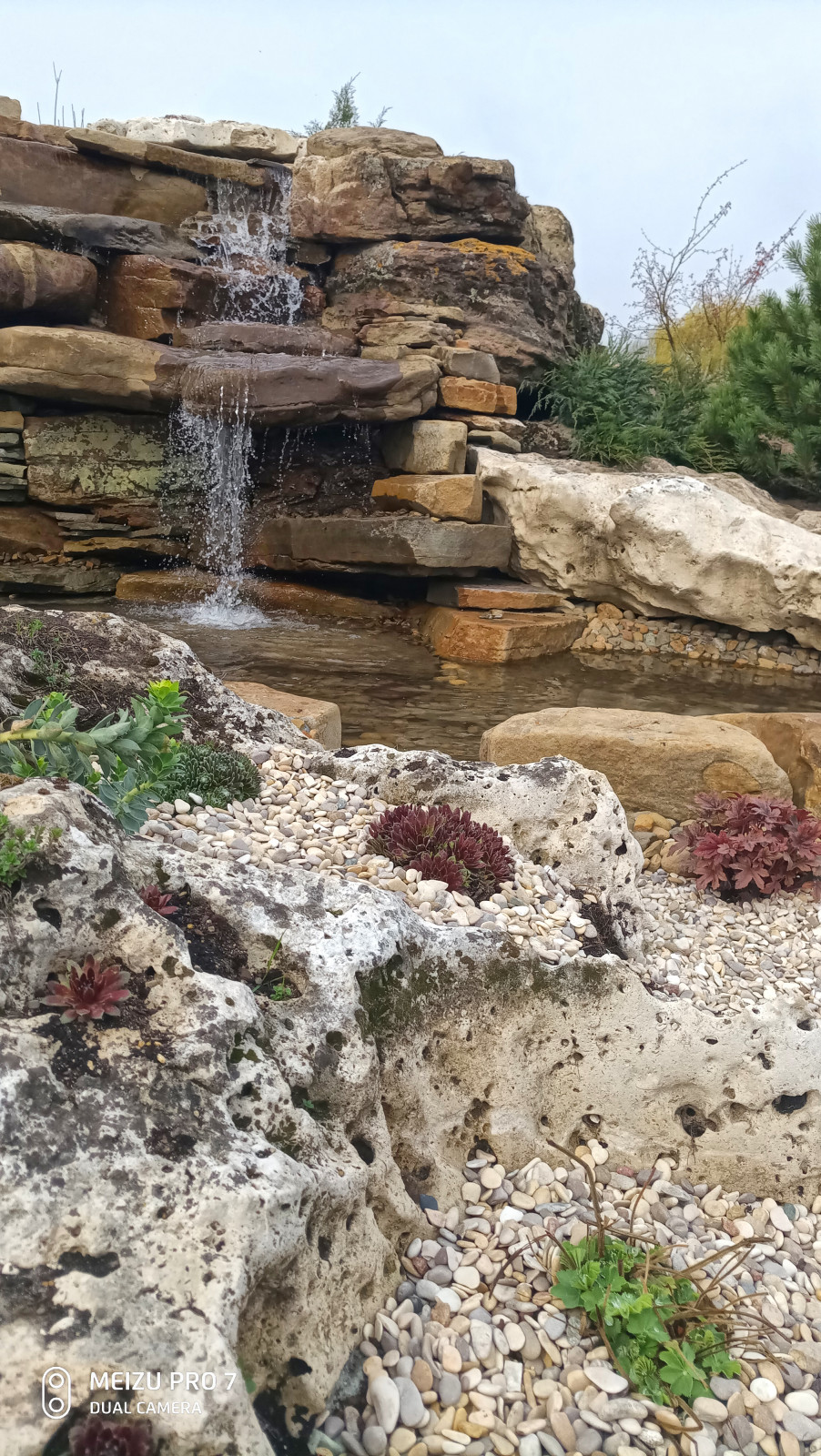 Обложка проекта: Альпинарий и водопад