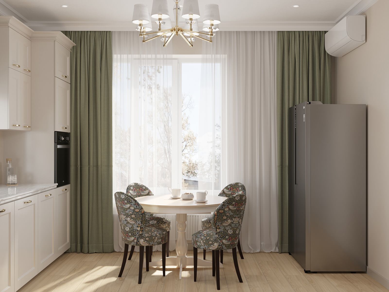 Кухня в загородном доме