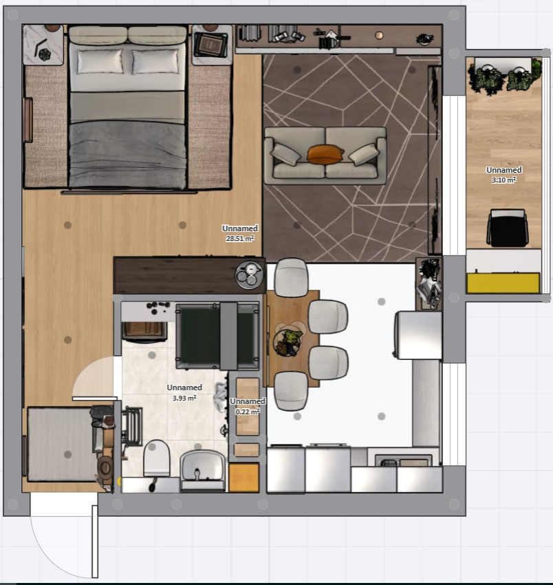 Обложка проекта: Однушка для семейной пары