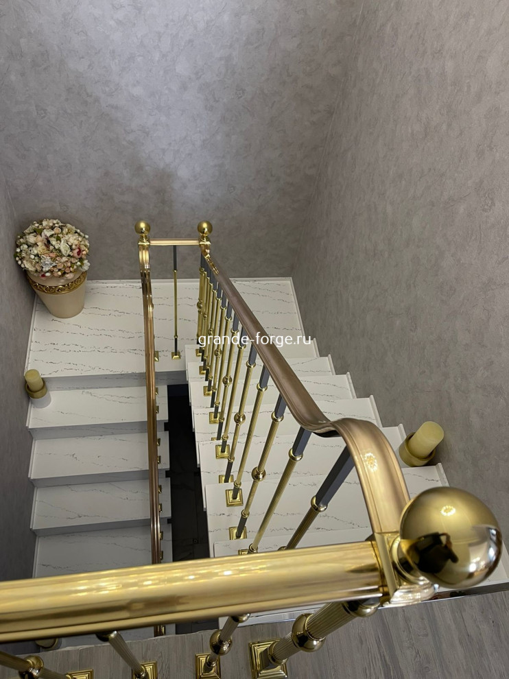 Обложка проекта: Лестница, латунное ограждение, Grande forge(Франция), коллекция "Графиня"