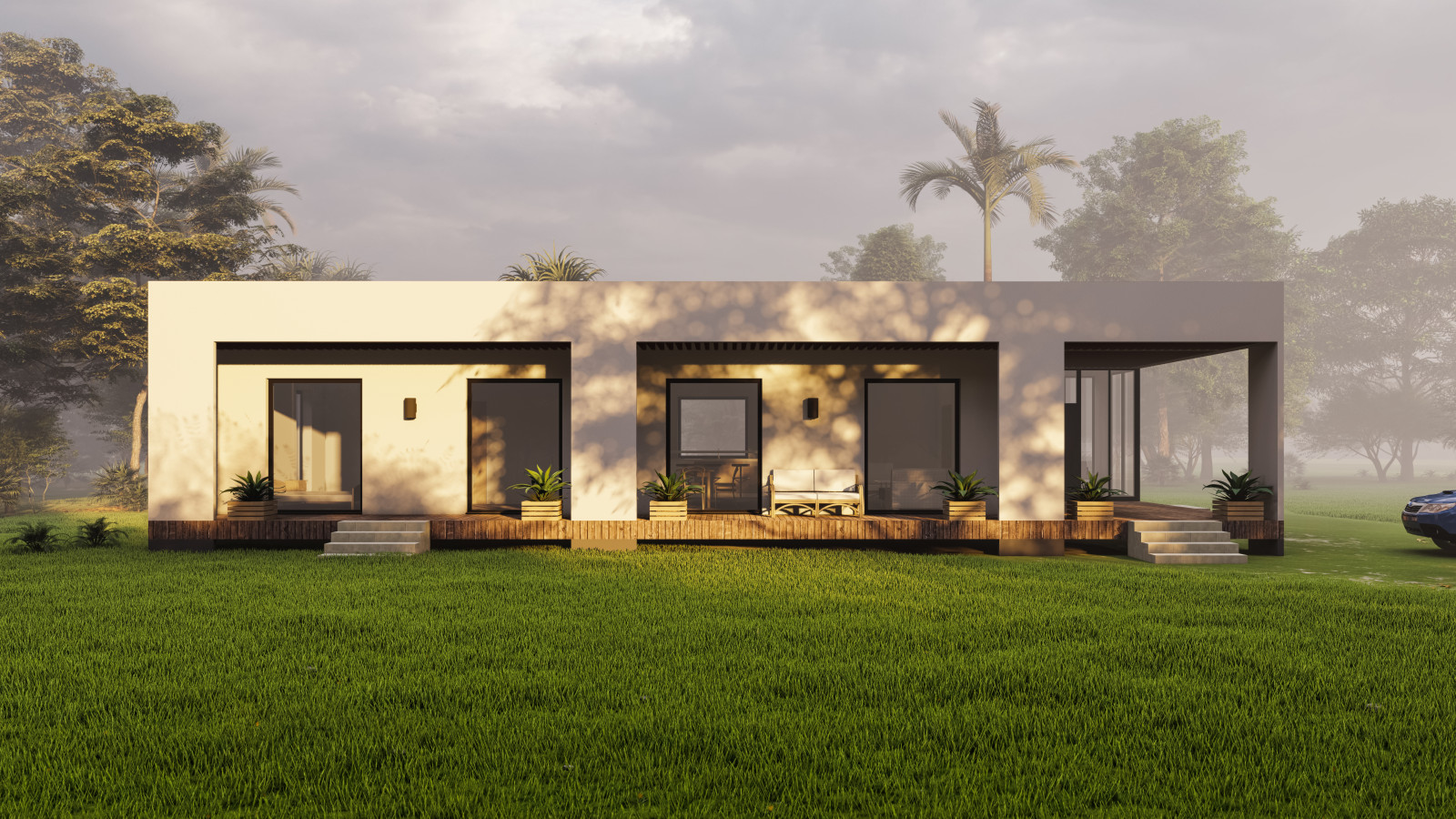 Одноэтажный частный дом