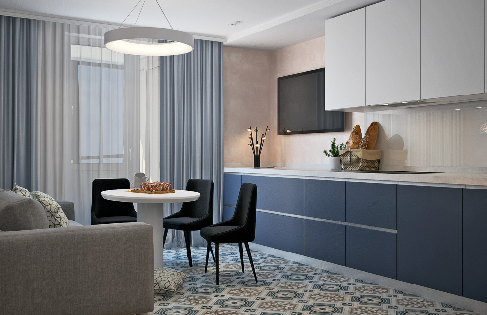 Кухня и гостиная в одном.