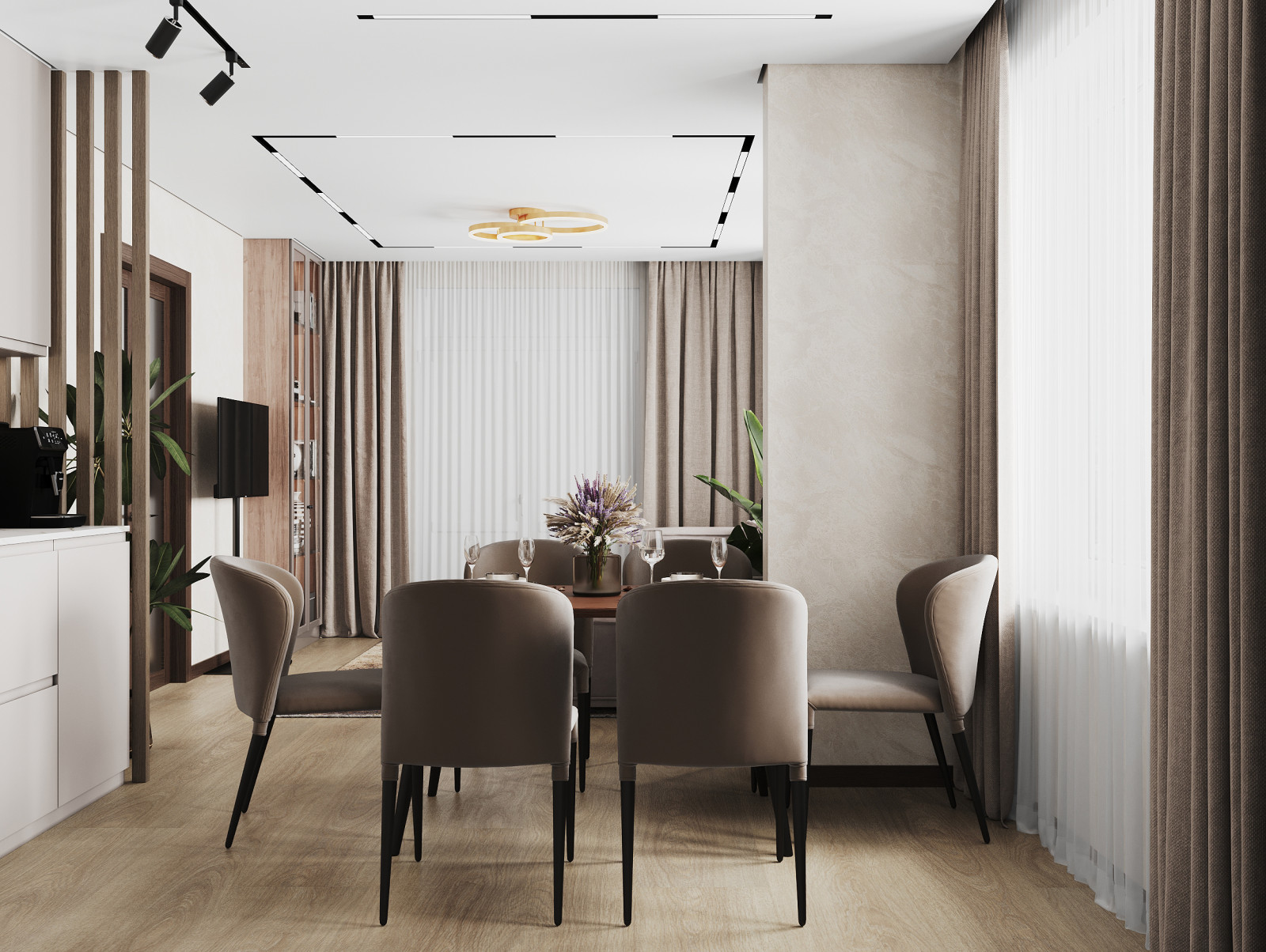 Обложка проекта: Дизайн квартиры в ЖК "Дома цвета кофе"