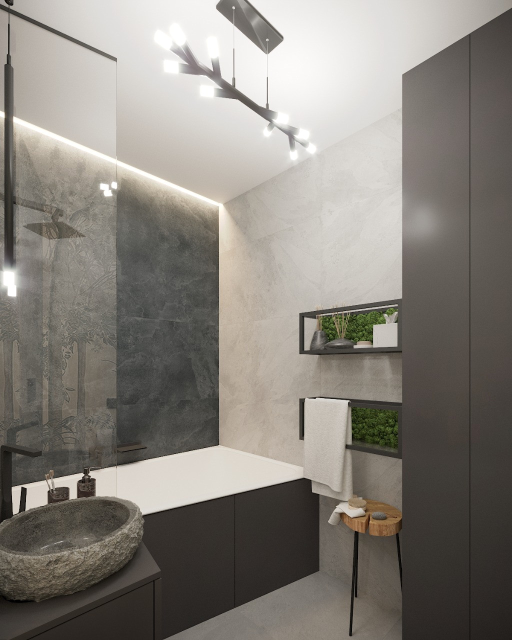 Обложка проекта: Квартира студия для молодого мужчины. Счастье в Царицыно