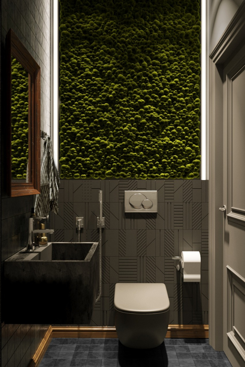 Загородный дом 147,7 м² с черными акцентами