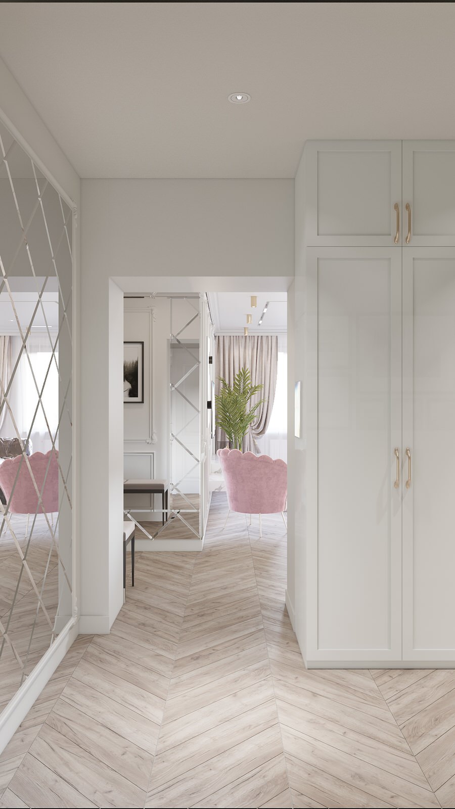 Interior design of a 3-room apartment Zaporozhye