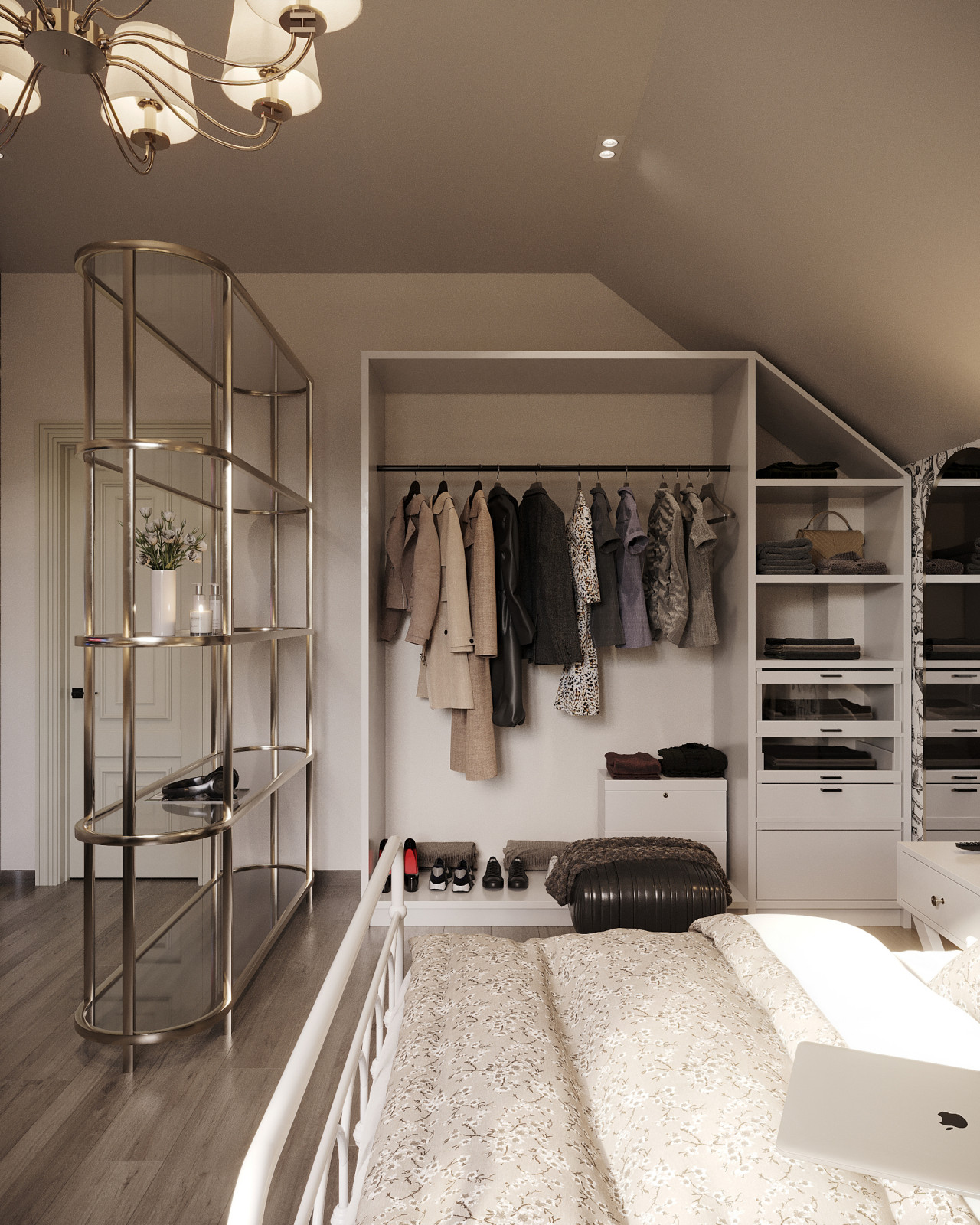 Дизайн и 3д-визуализация детской в загородном доме