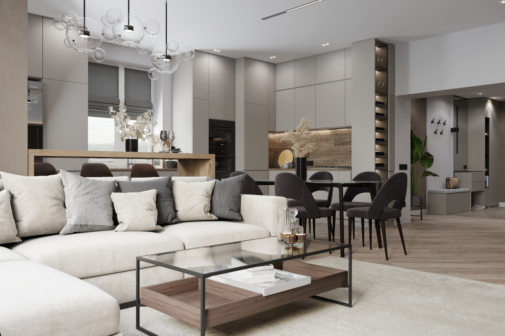 Дизайн-проект 3-х комнатной квартиры по улице Кирова для молодой семьи.